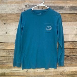 IVORY ELLA • Long Sleeve Teal Shirt